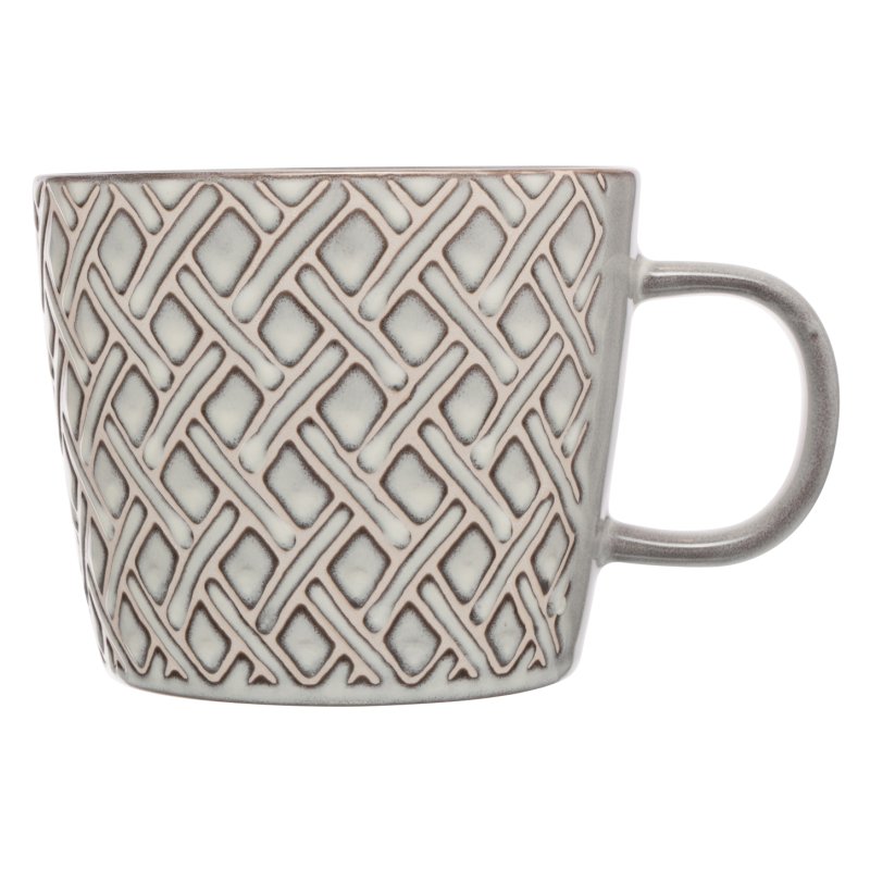 Siip reactive glaze grey mug diamond