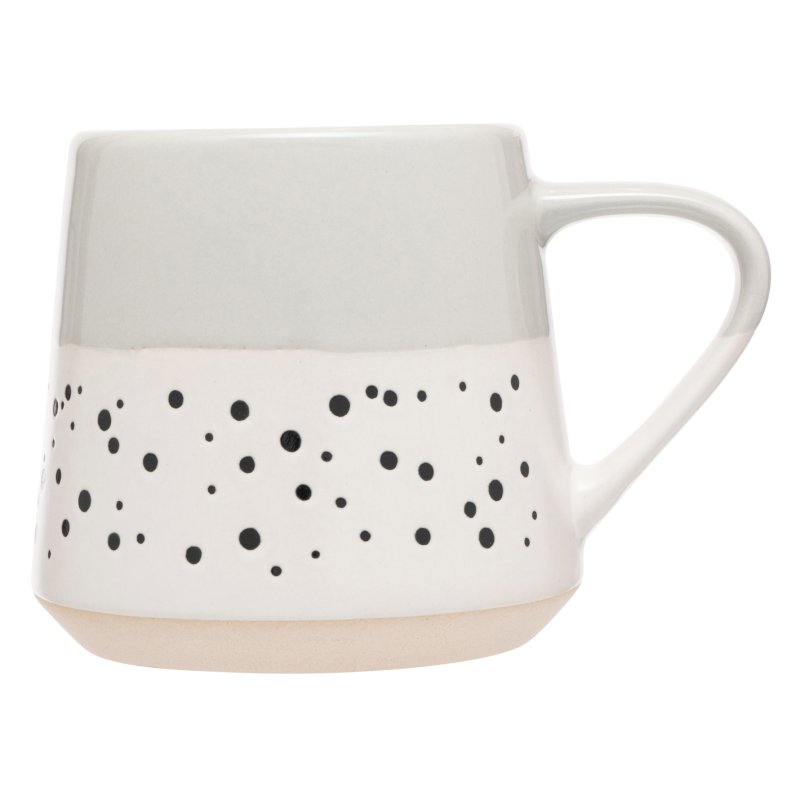 Siip dipped dotted mug light grey