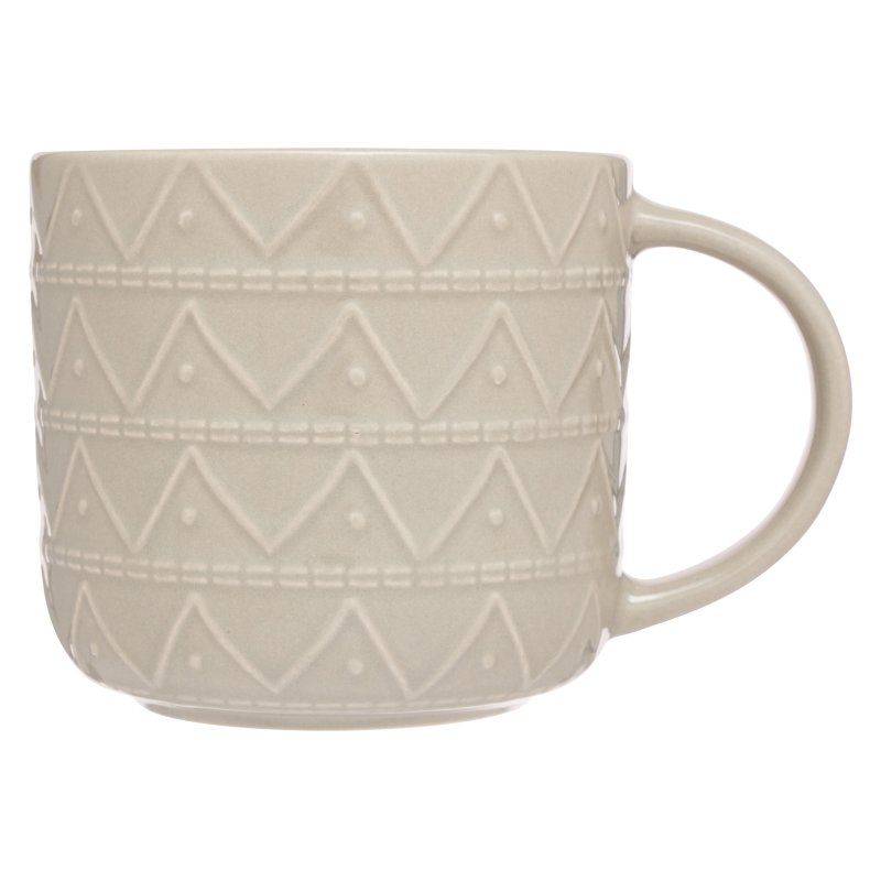 Siip embossed triangles mug sage