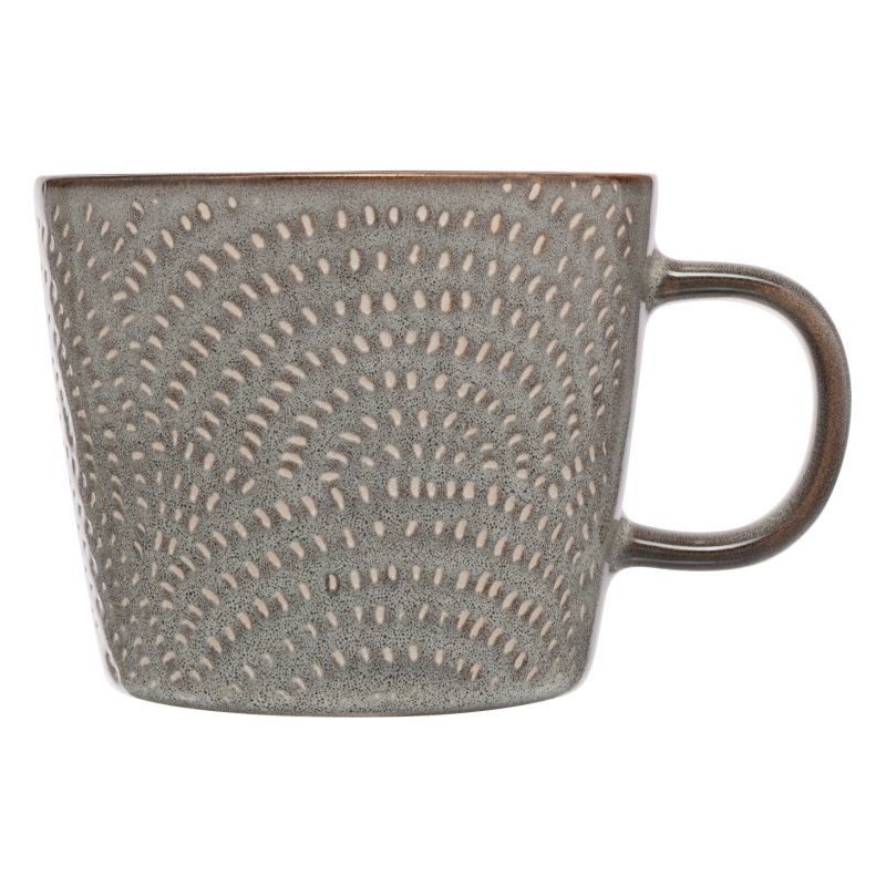 Siip reactive glaze mini dots mug grey