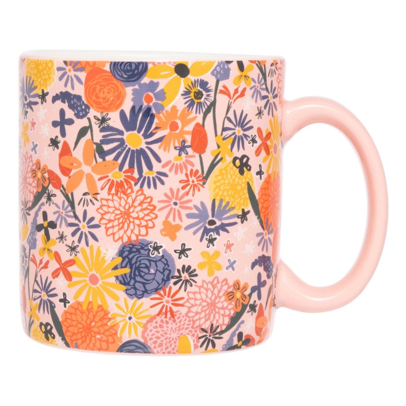 Siip posy floral mug pink