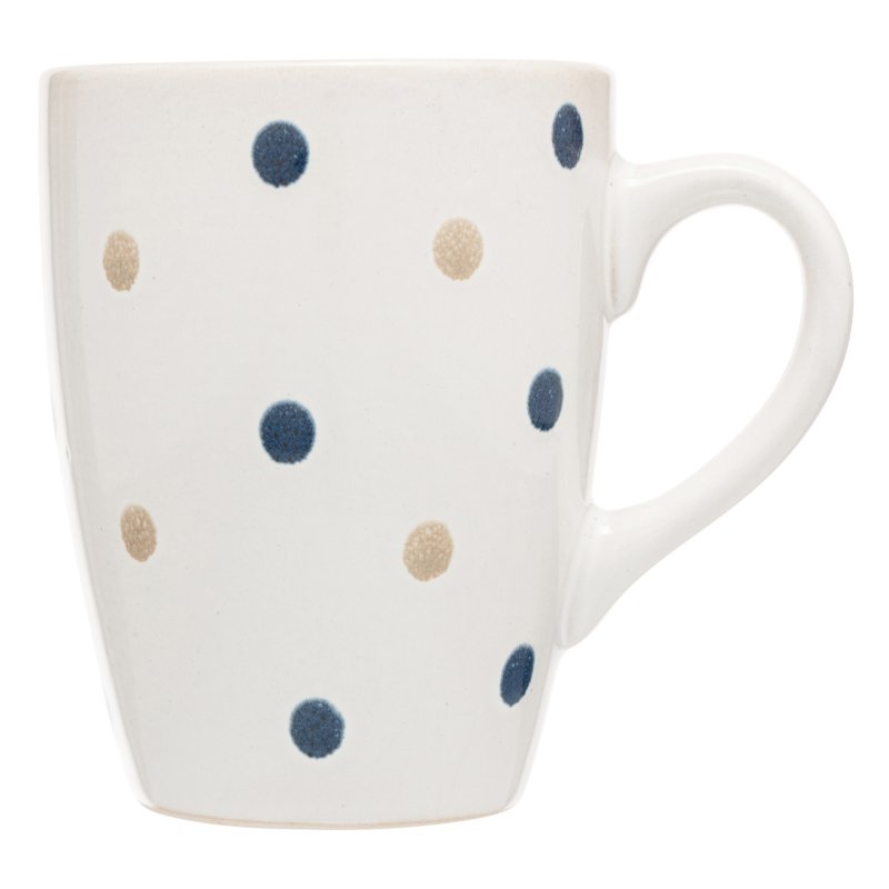 Siip reactive glaze spot mug blue & beige