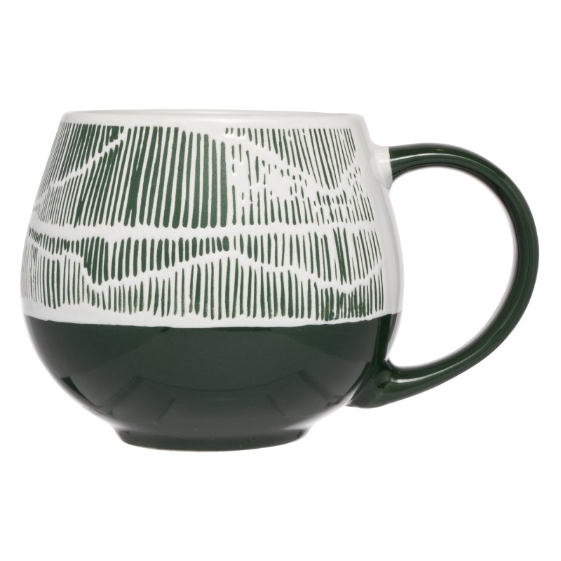 Siip emote lines wave mug green