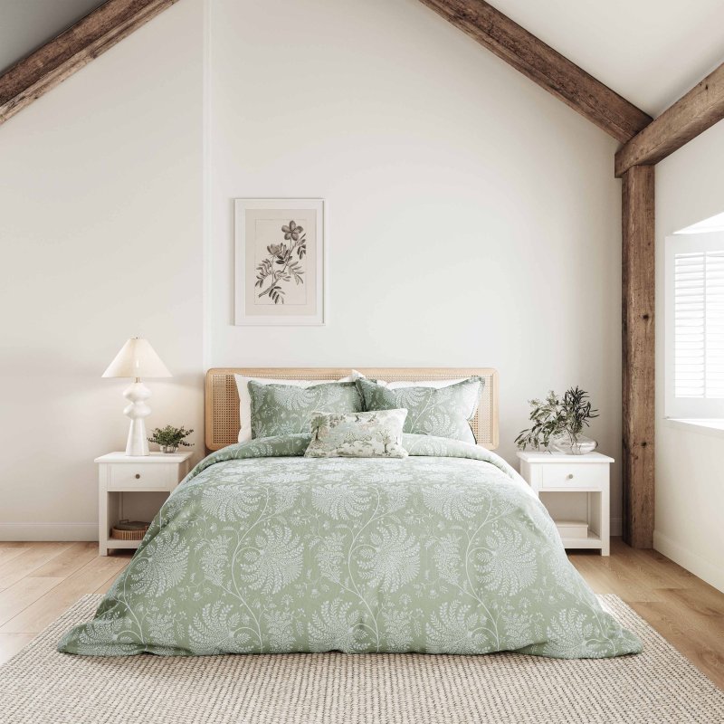 Sanderson Home Mapperton Sage Bedding Main