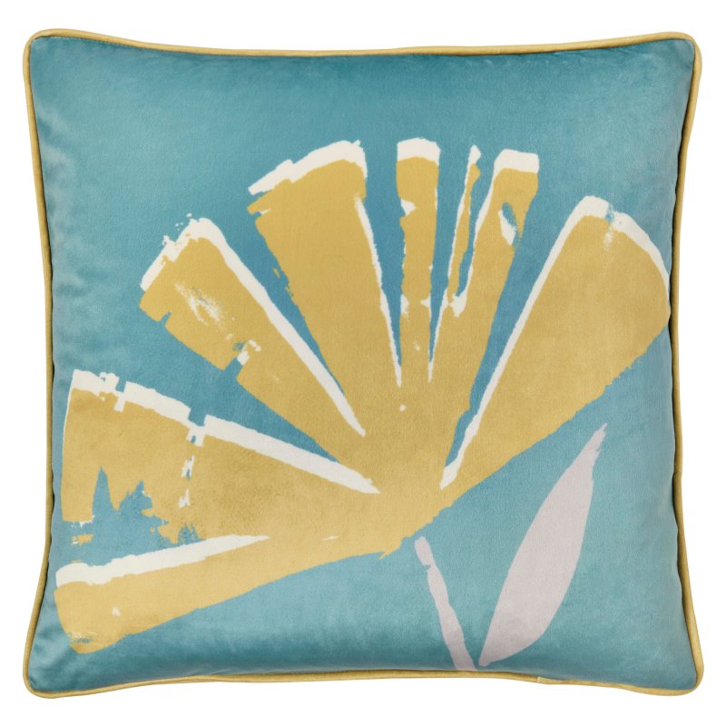 Fusion Alma Teal & Ochre Outdoor Cushion