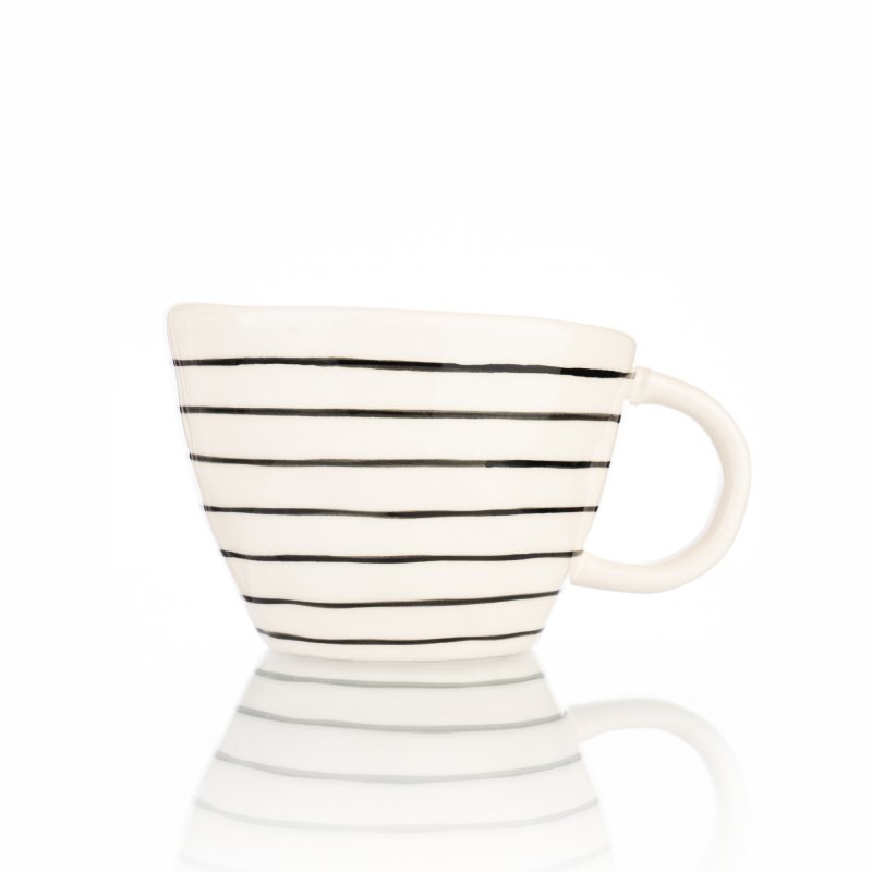 Siip geometric stripes black Mug