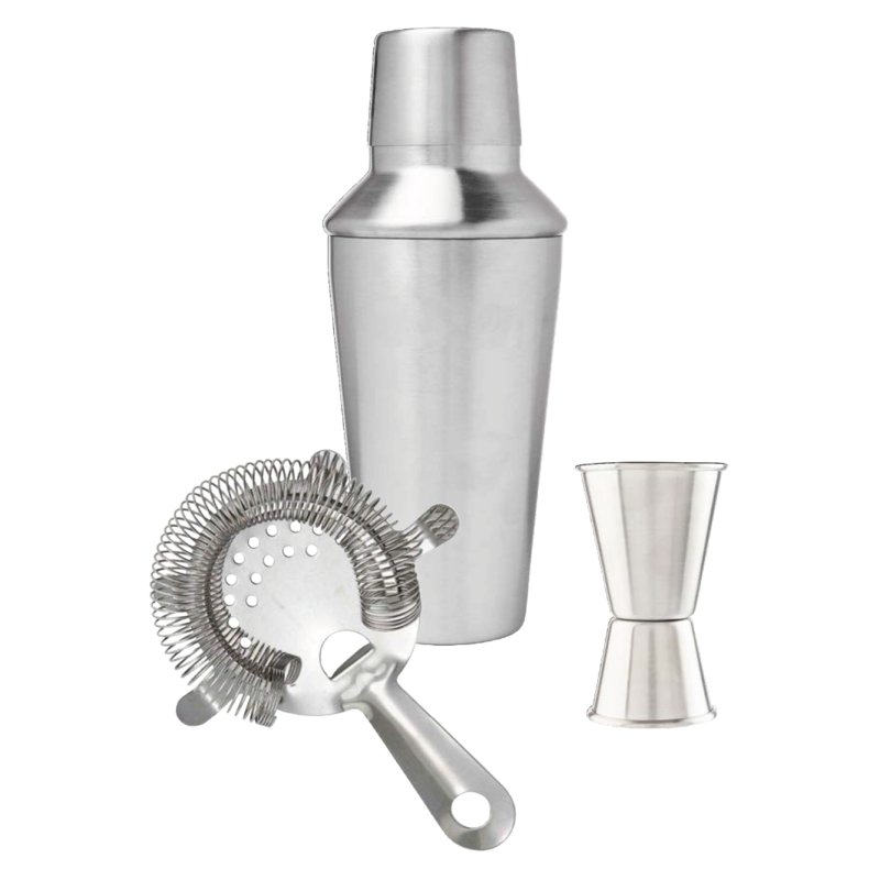 Dalton & Turner 3 Piece stainless steel cocktail set