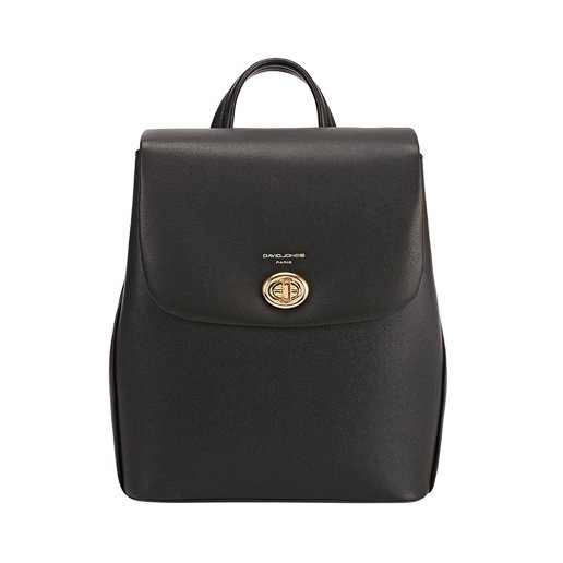 David Jones David Jones Turn Lock Black Backpack