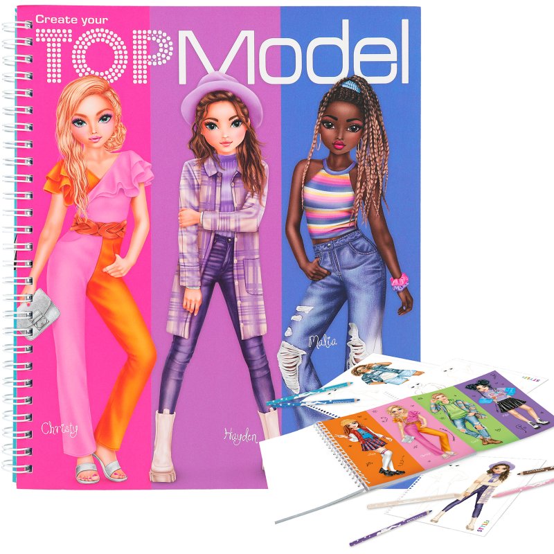 Create Your Topmodel Coloring Book front page