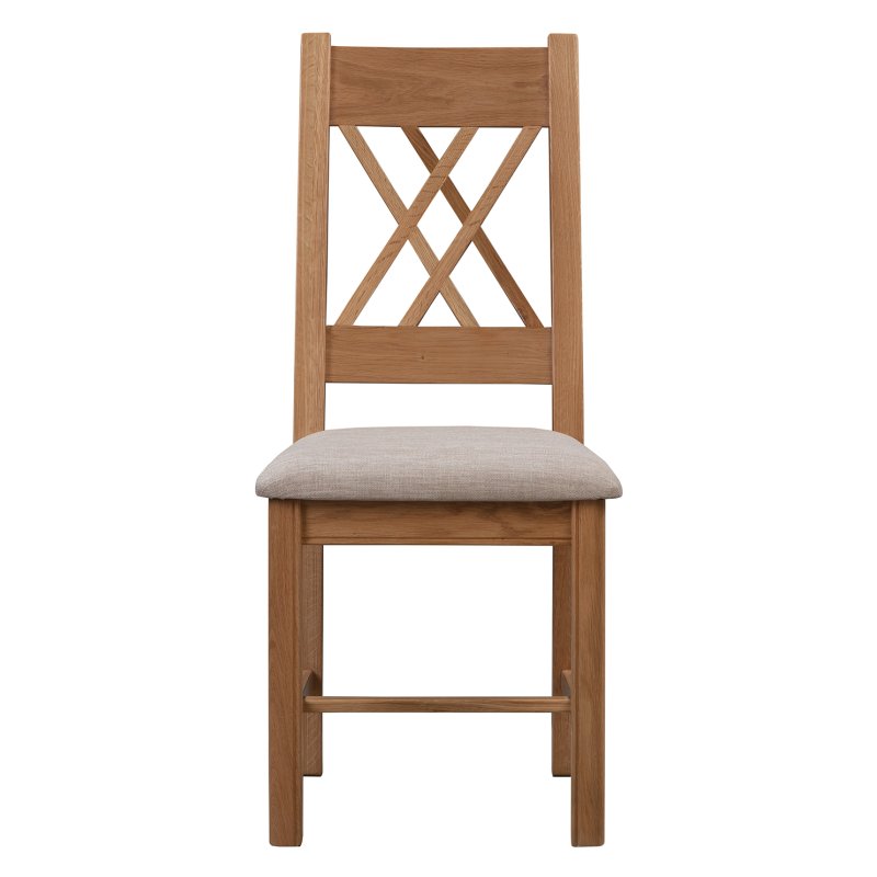 Papaya Gloucester Oak Dining Chair Pair