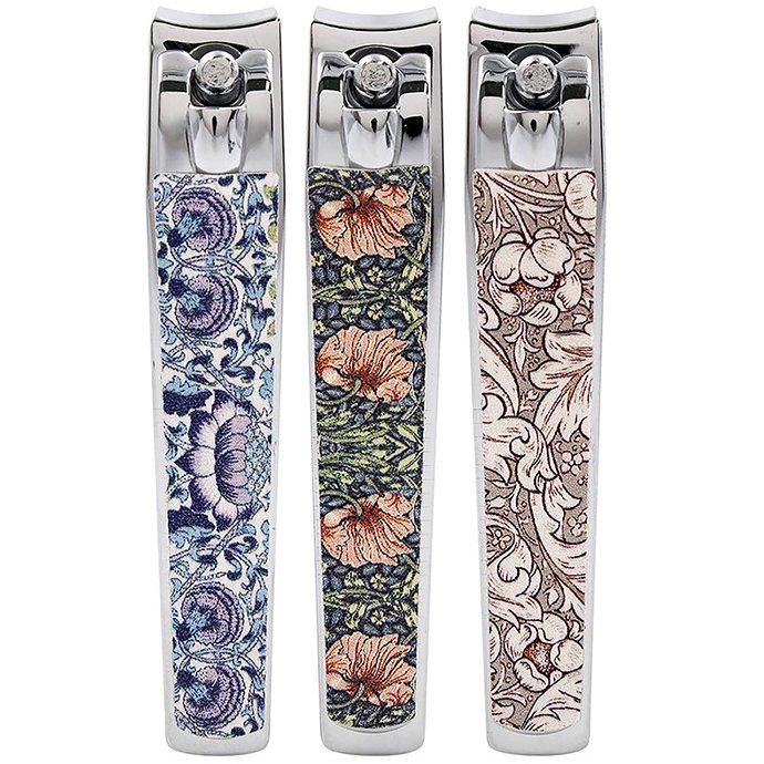 William Morris Nail Clipper - three different nail clippers on a white background