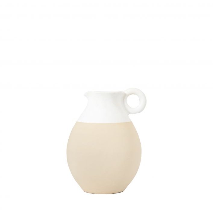 Gallery Direct Gallery Direct Tinos Small Pitcher White Natural