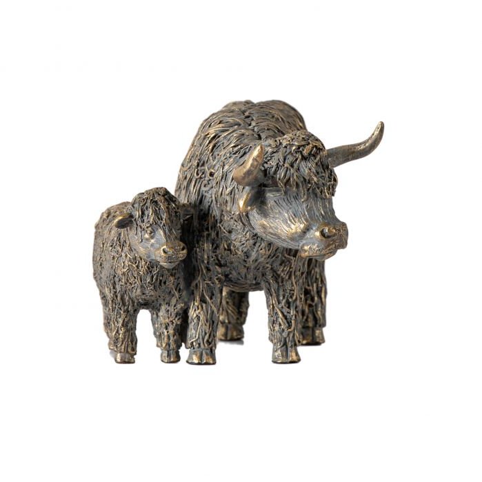 Highland cow cheap side table