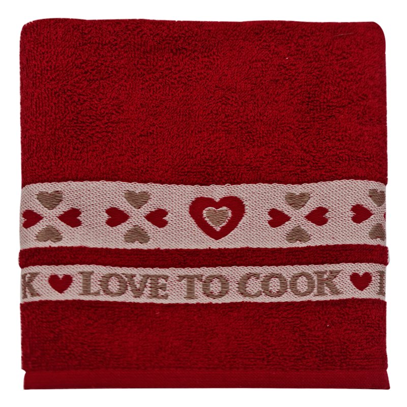 Love To Cook Tea Towel on a white background