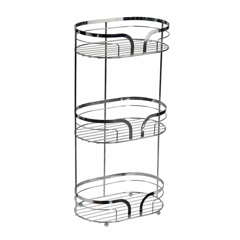 Showerdrape Dante Chrome Floor Caddy