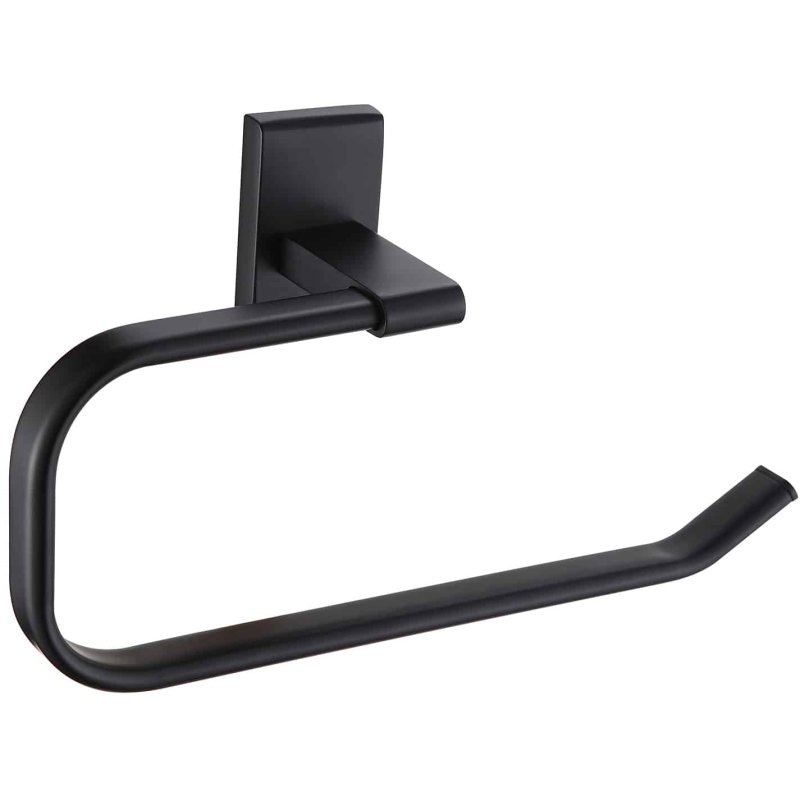 Showerdrape Unity Black Towel Ring