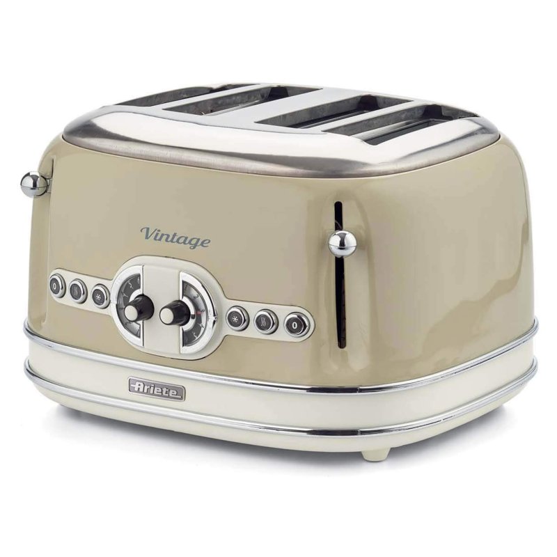 Ariete Ariete Vintage 4 Slice Toaster Cream