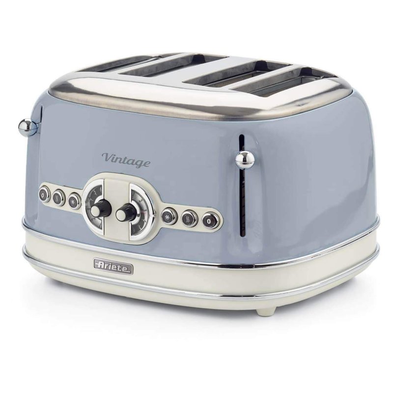 Ariete Ariete Vintage 4 Slice Toaster Blue