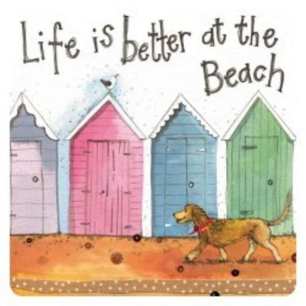 Alex Clark Life Is Better At The Beach Coaster