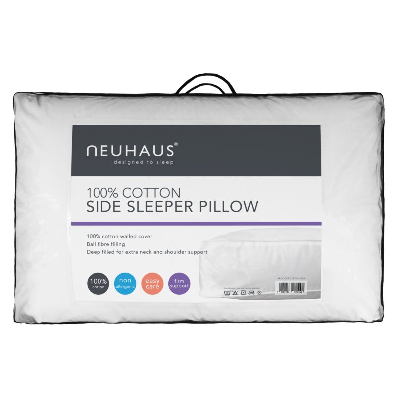 Neuhaus Side Sleeper Pillow packaging on a white background