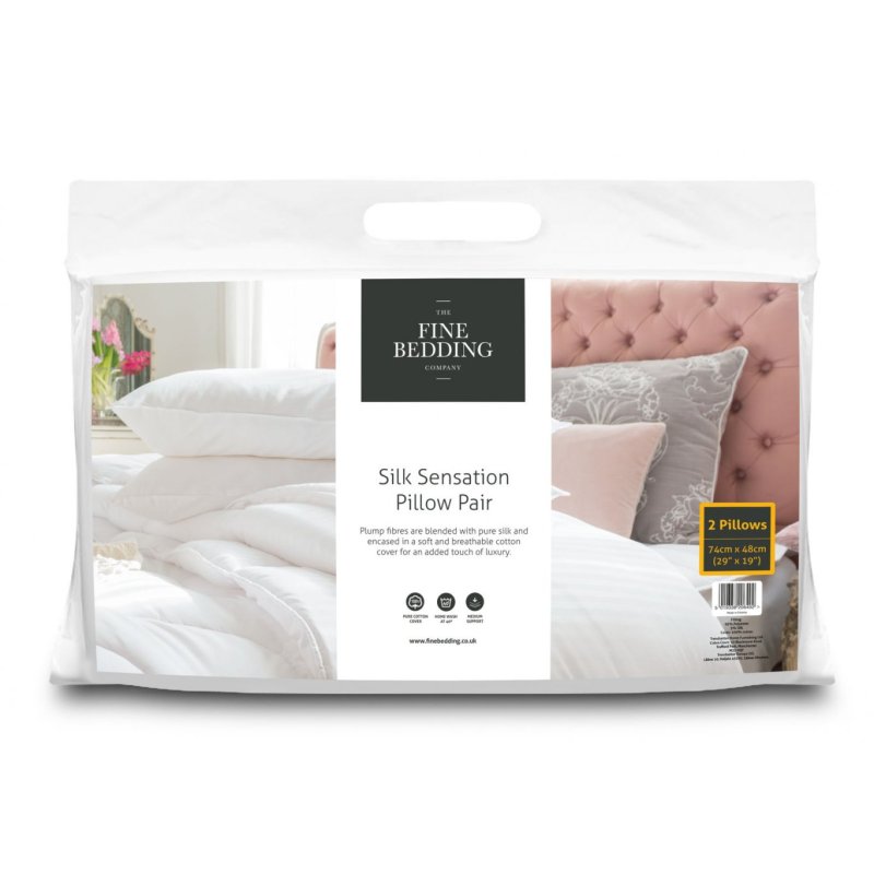 Fine Bedding Co Silk Sensation Pillow Pair