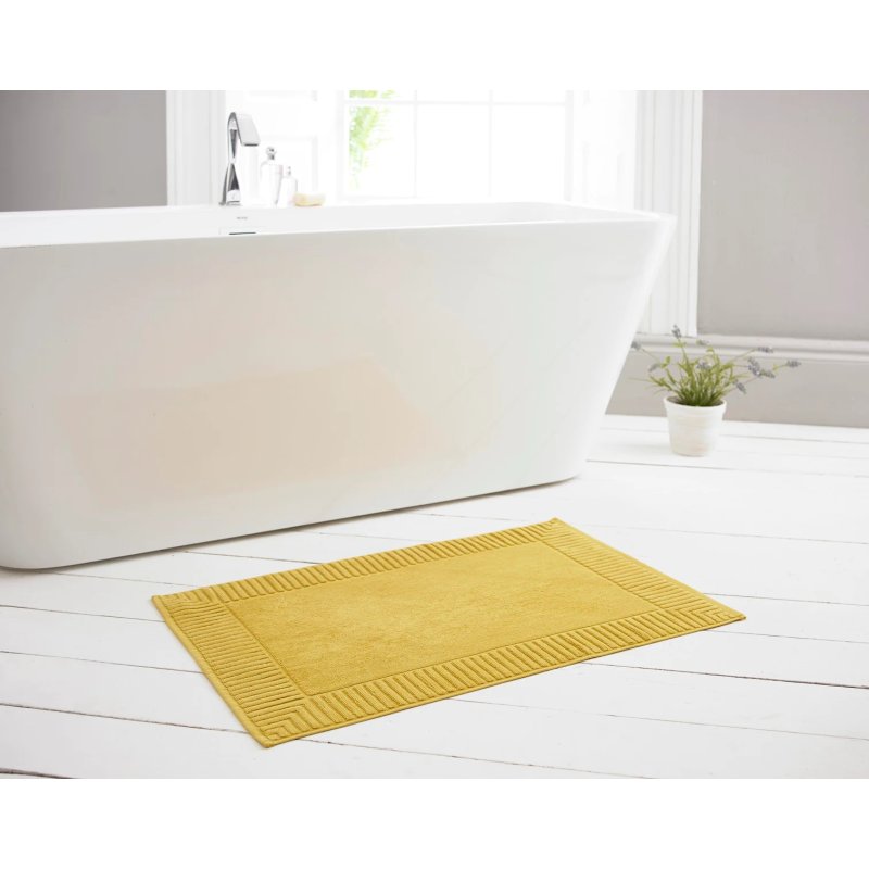 Deyongs Bliss Terry Mustard Bath Mat