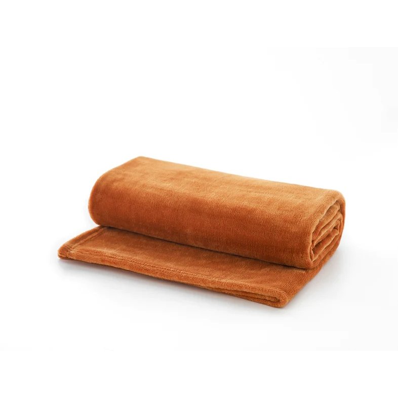 Deyongs Cozy Comforts Rust Throw