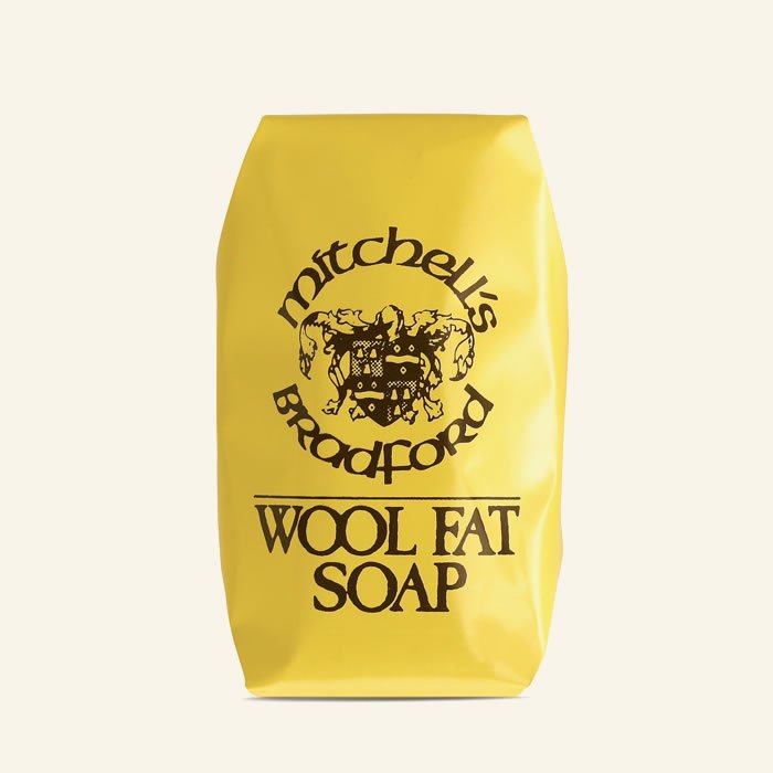 Mitchell's Wool Fat Soap Original Soap on a neutral background