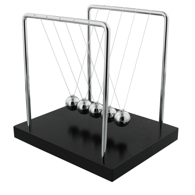 Harvey Makin Newton's Cradle on a white background