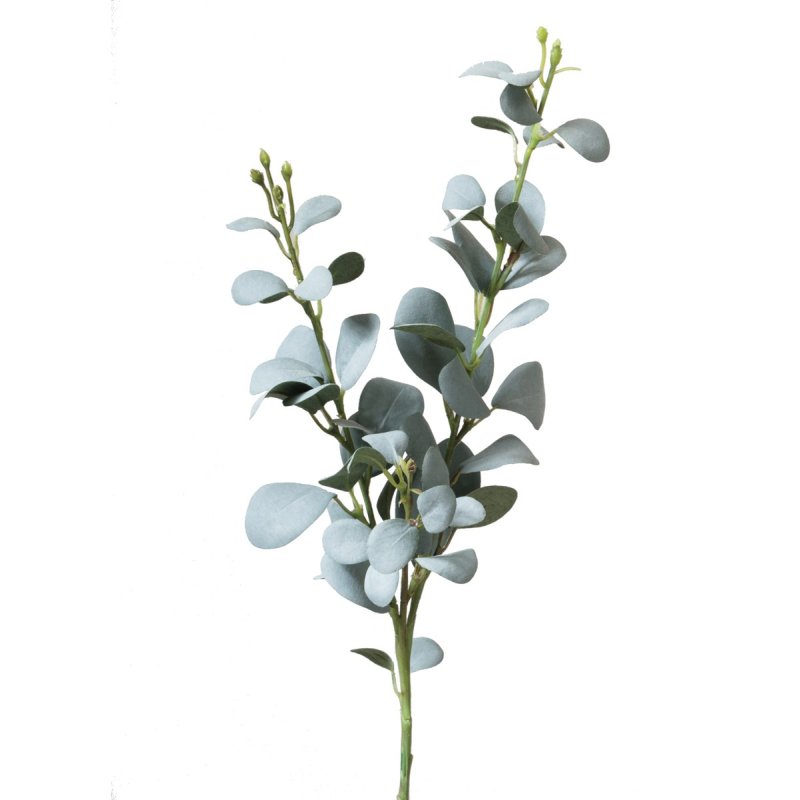 Floralsilk Grey Green Eucalyptus on a white background