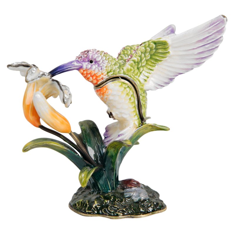 Stratton Hummingbird Treasured Trinket on a white background