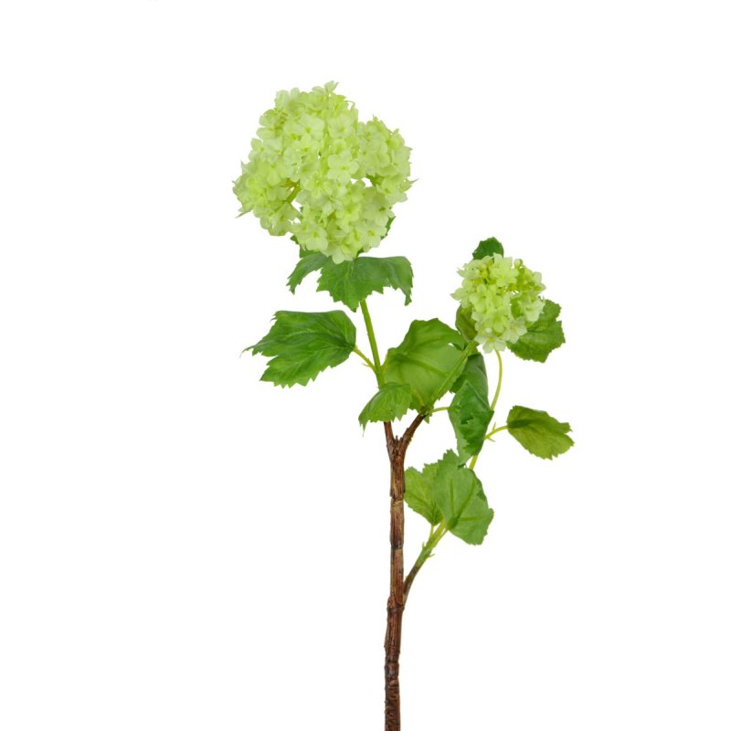 Floralsilk Green Viburnum Spray on a white background