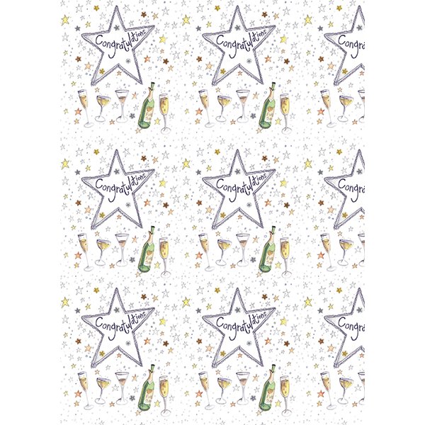 Alex Clark Congratulations Bagged Gift Wrap with Tags