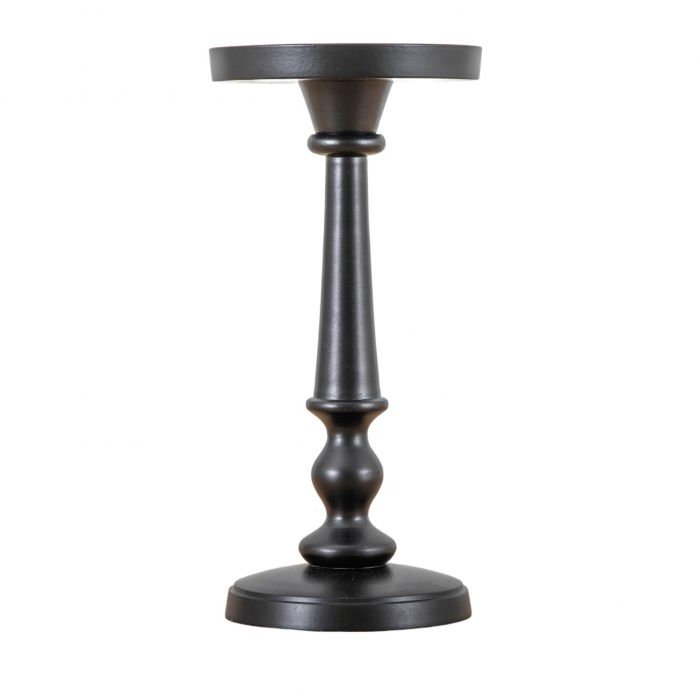 Gallery Direct Black Sophia Candlestick on a white background