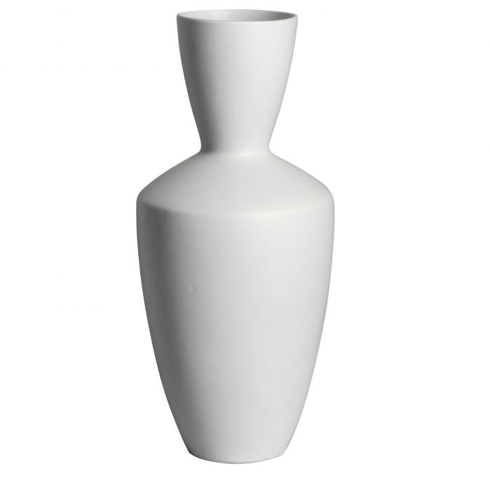 Gallery Direct White Naru Vase on a white background