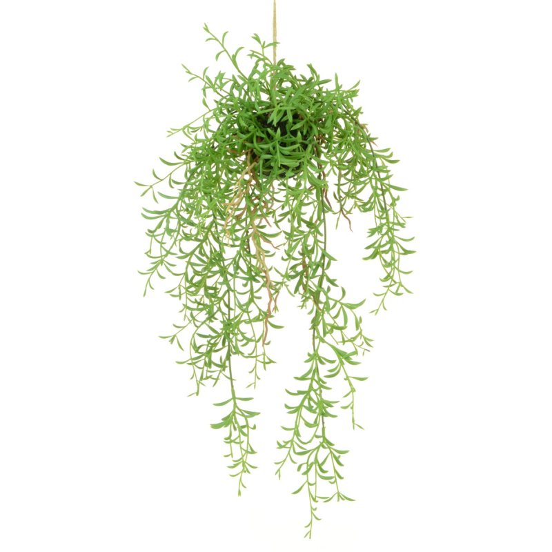 Floralsilk Mini Feather Plant Hanger on a white background
