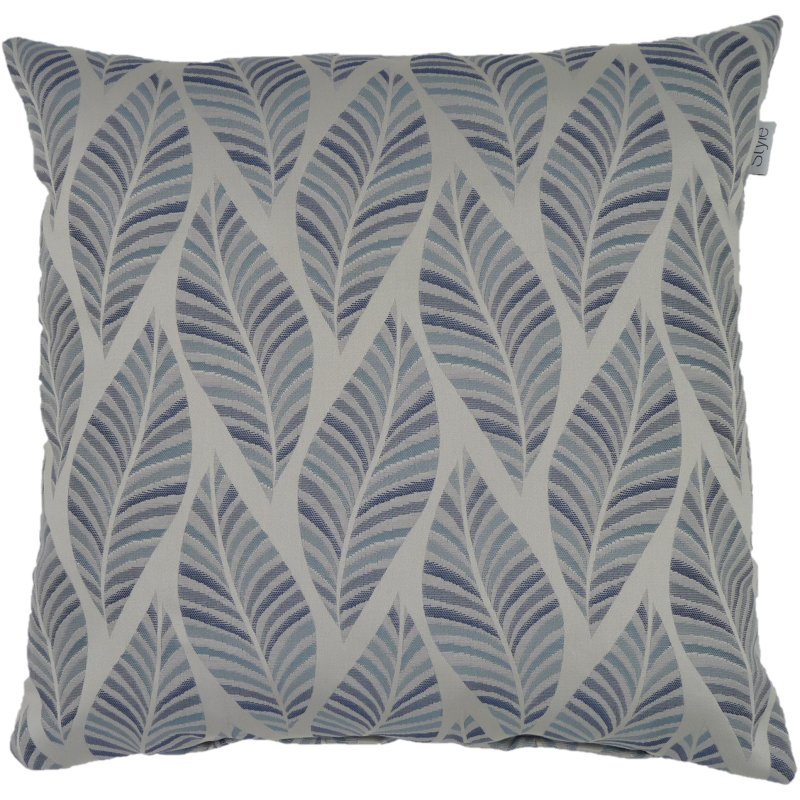 Metz Blue Cushion front view of the cushion on a white background