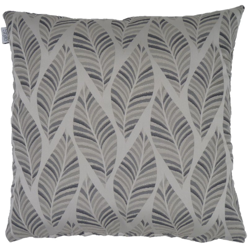 Metz Grey Cushion front view of the cushion on a white background