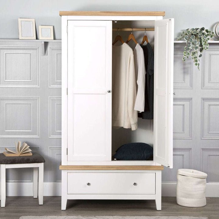 Derwent White 2 Door Wardrobe lifestyle image