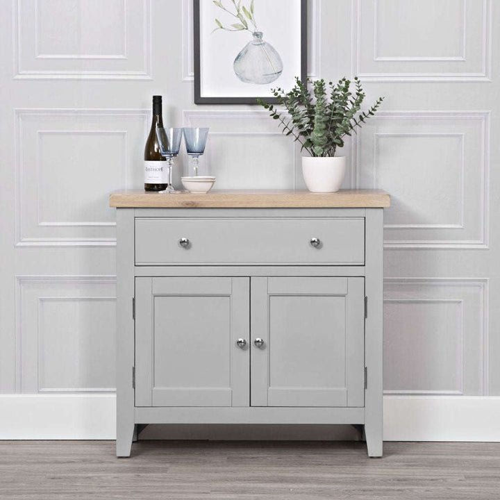 Derwent Grey Small Sideboard lifestyle image of the sideboard