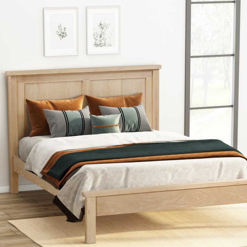 Silverdale Oak Bed Frame lifestyle image