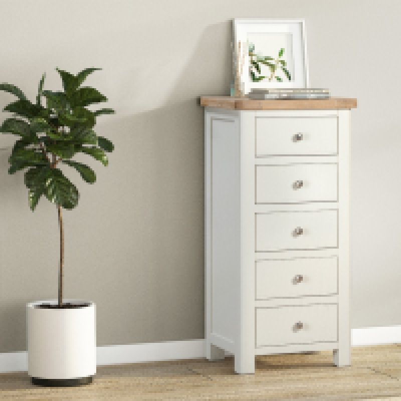 Silverdale Painted 5 Drawer Chest of Drawers lifestyle