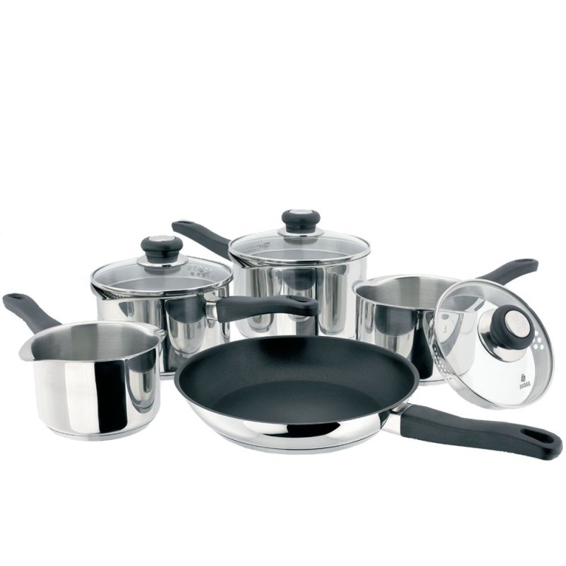 Judge Vista 5-Piece Saucepan Set with Vented Lids