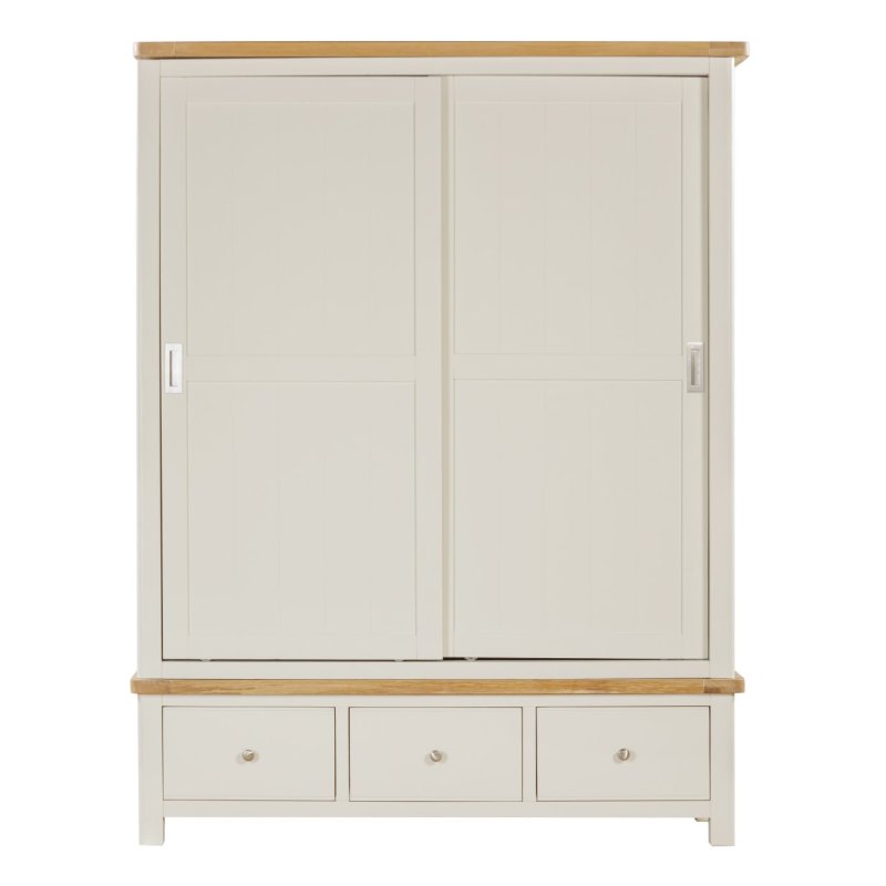 Silverdale Painted Large Robe 2 Sliding Door Wardrobe