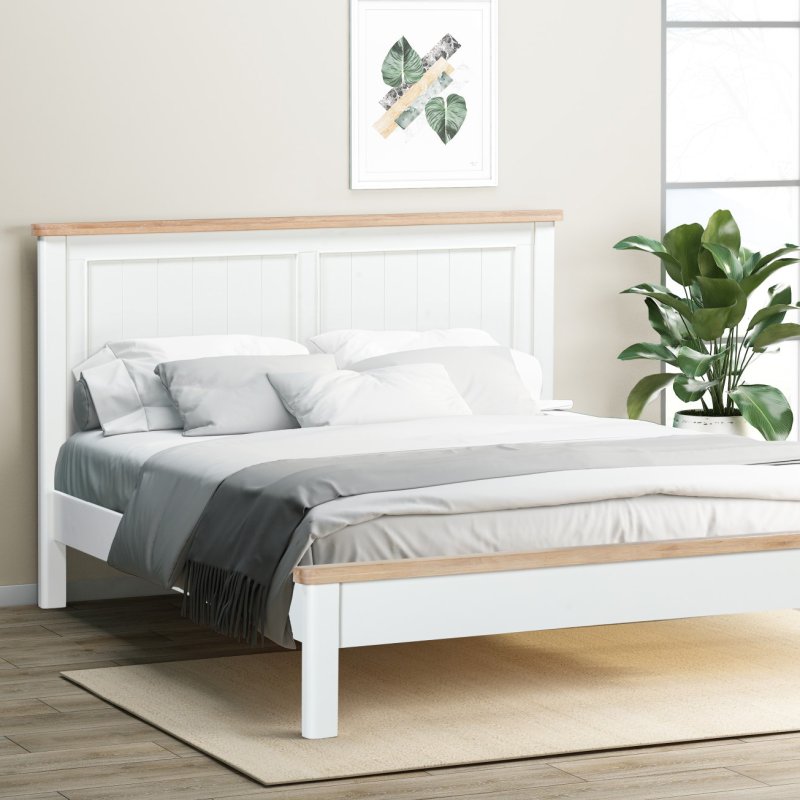 Silverdale Painted Bed Frame lifestyle image of the bed frame