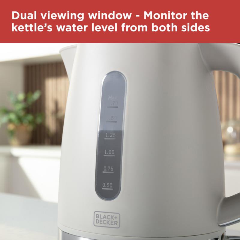 Black Decker Black Decker 1.7L Kettle Grey Aldiss