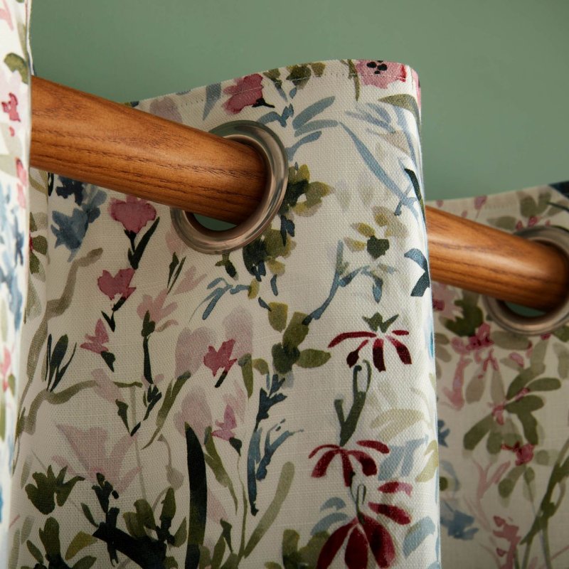 Rideaux Laura Ashley "Fabulous Iona" Ardoise - 320 Cm X 284 Cm - Linen/coton Doublés - Neuf