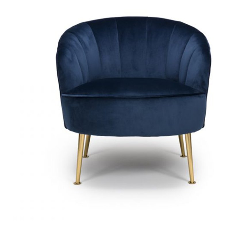 Stella Accent Chair Navy Aldiss of Norfolk