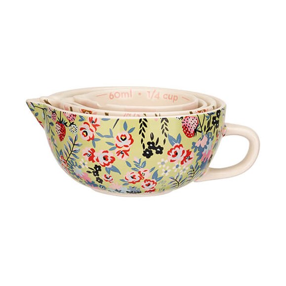 Cath Kidston Painted Table Ceramic Measuring Cups image of the cups stacked on a white background