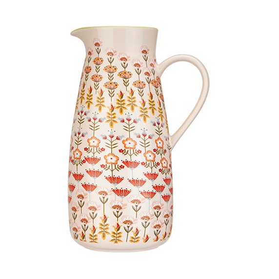 Cath Kidston Painted Table Ceramic Pitcher Jug image of the jug on a white background